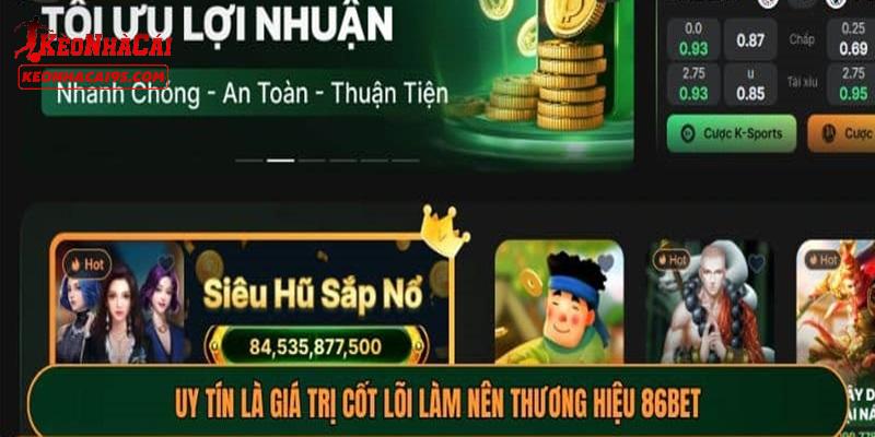 Những ưu điểm vượt trội chỉ có tại 86BET Những ưu điểm vượt trội chỉ có tại 86BET