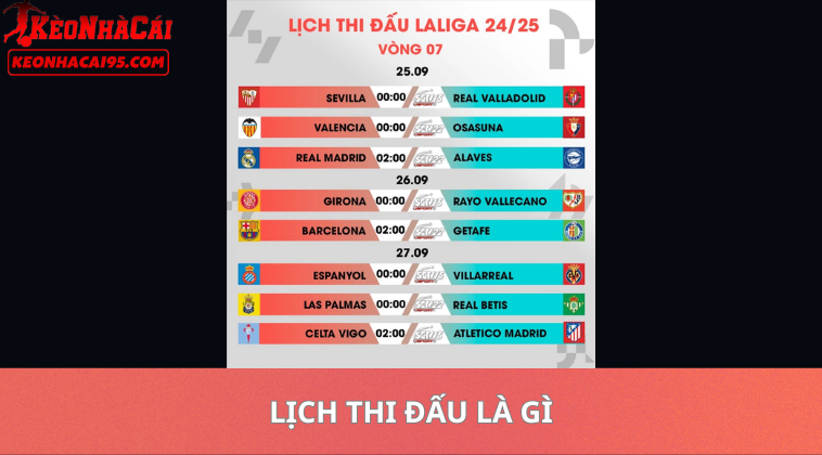 Lịch Thi Đấu Là Gì